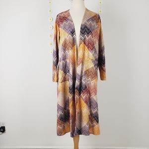Lularoe Sarah Multi Color Duster W/Pockets